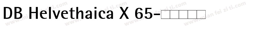 DB Helvethaica X 65字体转换